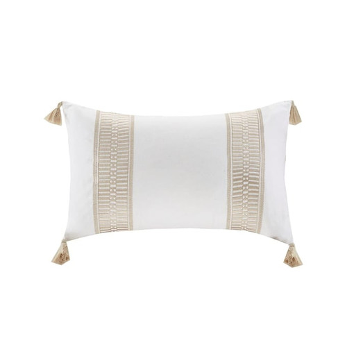 Olliix Harbor House Anslee Taupe Oblong Decorative Pillow