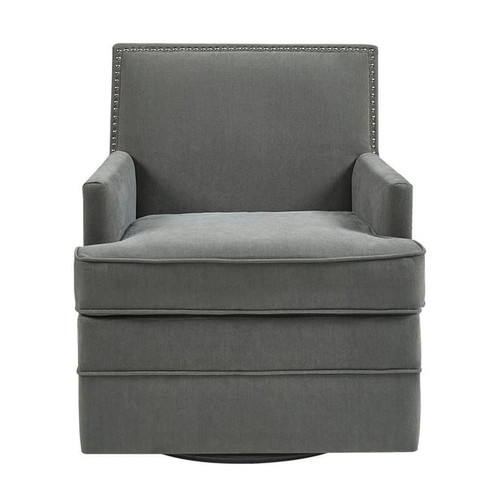 Olliix Madison Park Circa Grey Swivel Chair