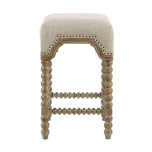 Olliix Madison Park Christine Light Grey Counter Height Stool