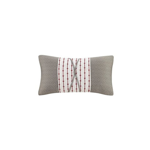 Olliix N Natori Cherry Blossom Grey Oblong Pillow