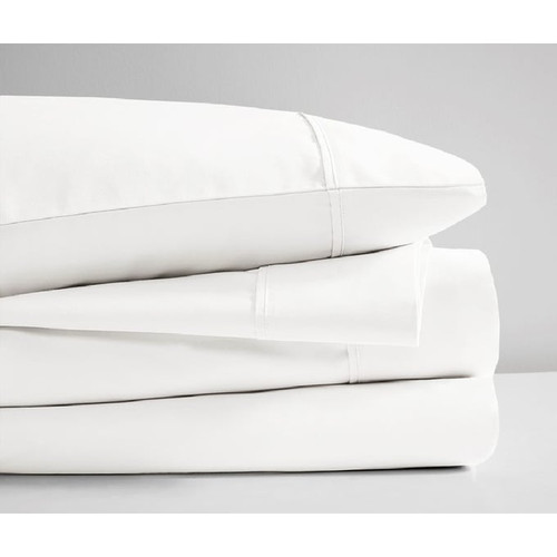 Olliix Beautyrest White Cotton Sateen Wrinkle Resistant 4pc Sheet Sets