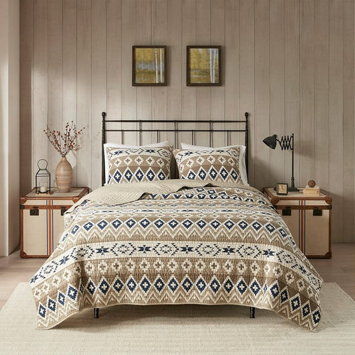 Olliix Woolrich Montana Tan 3pc Quilt Mini Sets