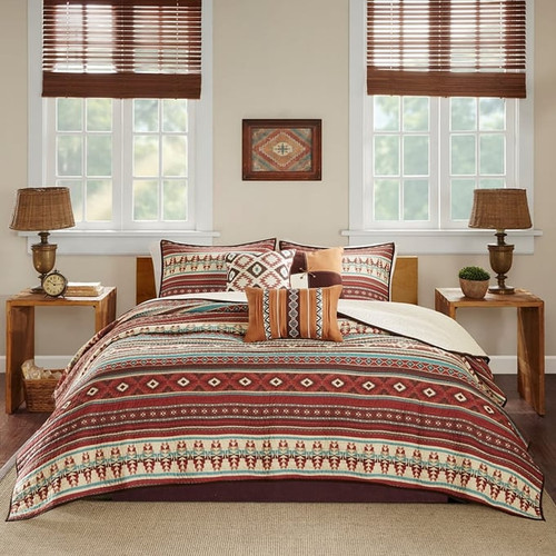 Olliix Madison Park Taos Spice 6pc Coverlet Sets