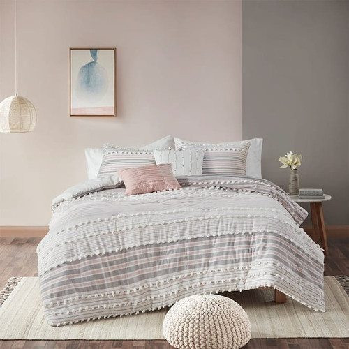 Olliix Urban Habitat Calum Blush Duvet Cover Sets