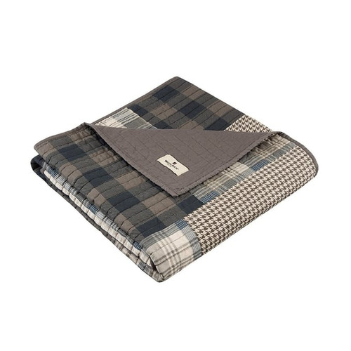 Olliix Woolrich Winter Plains Taupe Quilted Throw