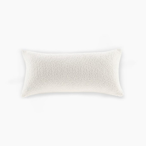 Olliix Croscill Casual Orion White Boucle Oblong Decor Pillow