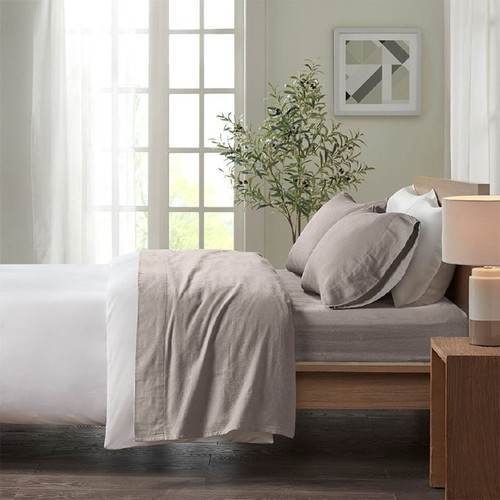 Olliix True North Sleep Philosophy Cozy Flannel Solid Sheet Sets