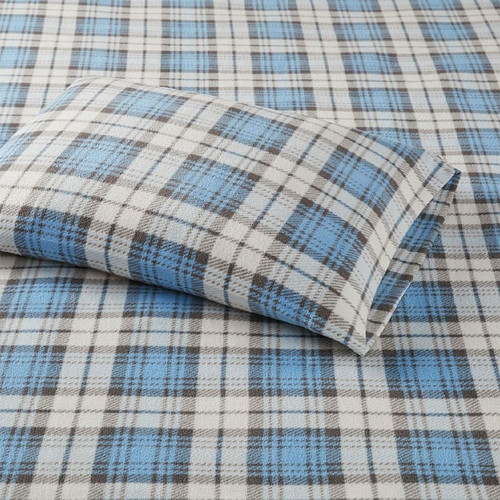 Olliix True North Sleep Philosophy Micro Fleece Plaid Sheet Sets