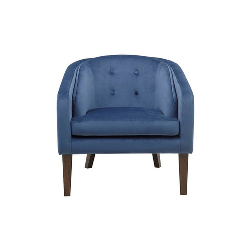 Olliix Madison Park Ian Blue Tufted Accent Chair