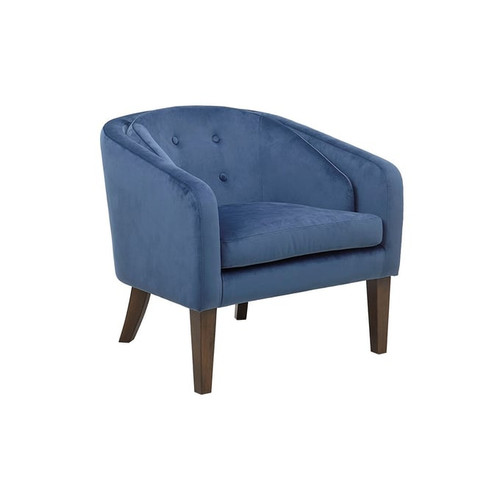 Olliix Madison Park Ian Blue Tufted Accent Chair