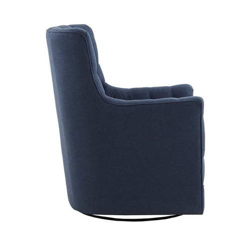 Olliix Madison Park Mathis Blue Swivel Glider Chairs