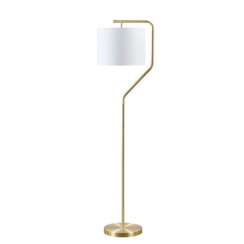 Olliix Hampton Hill Aster Gold Angular Arched Metal Floor Lamp