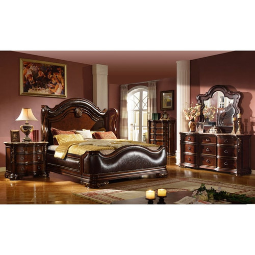 Galaxy Home Bella Dark Walnut Panel Beds