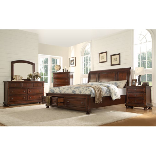 Galaxy Home Baltimore Dark Walnut Drawer Beds