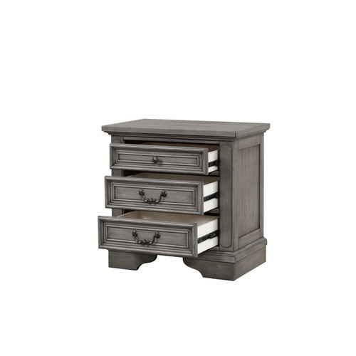 Galaxy Home Grace Gray Nightstand