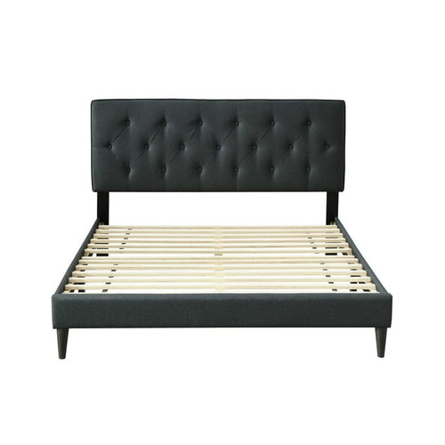 Bernards Piper Black Upholstered Beds