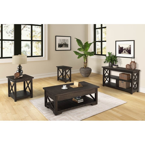 Bernards Jenson Heritage Brown Console Table