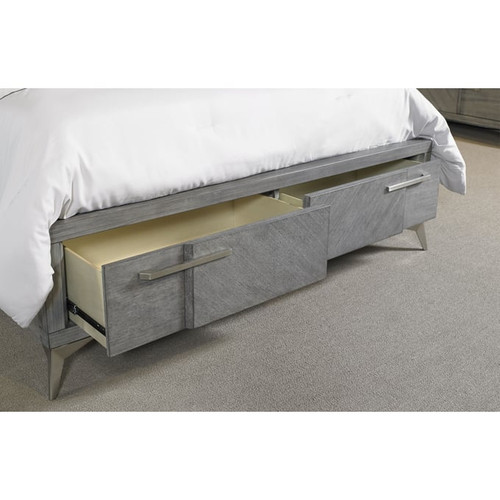 Bernards Aries Gray Storage Beds