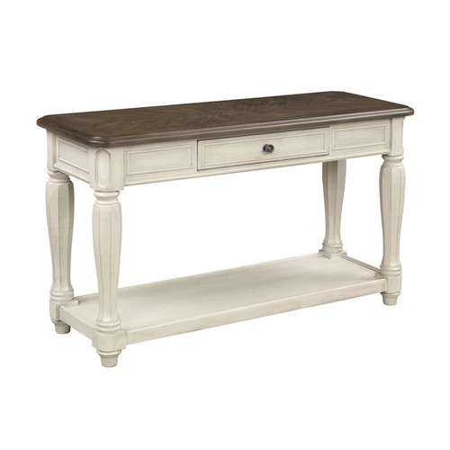 Bernards Linden White Ebony Console Table