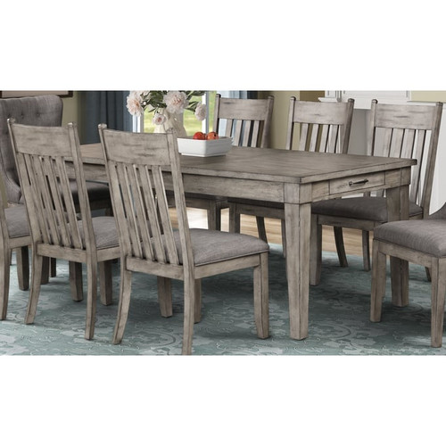 Bernards Hartford Rustic Leg Dining Table With Drawers