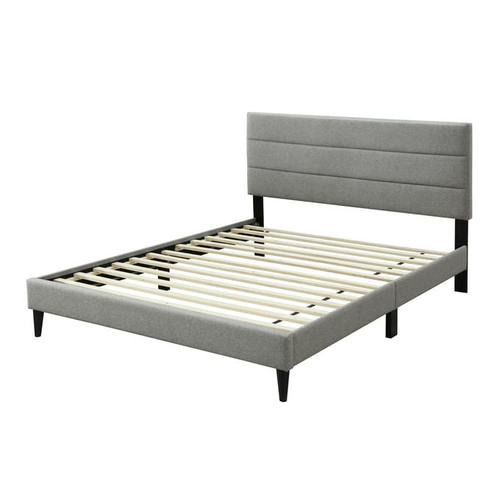 Bernards Willa Gray Upholstered Beds