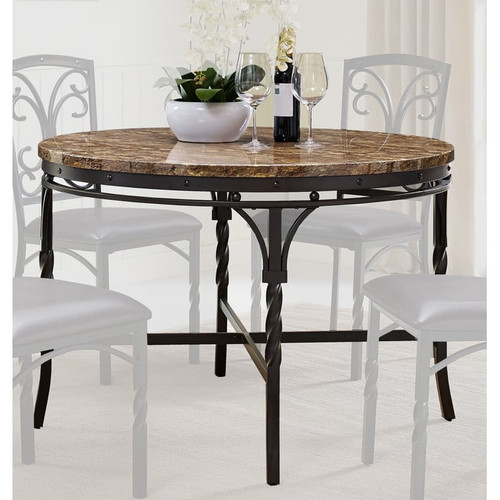 Bernards Tuscan Black Desert Casual Dining Table