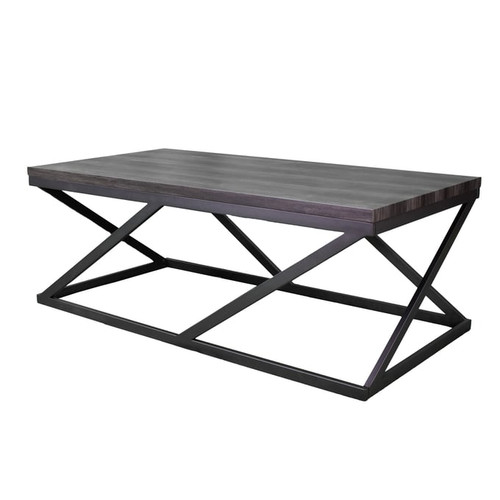 Bernards Highlights Black 3pc Coffee Table Set