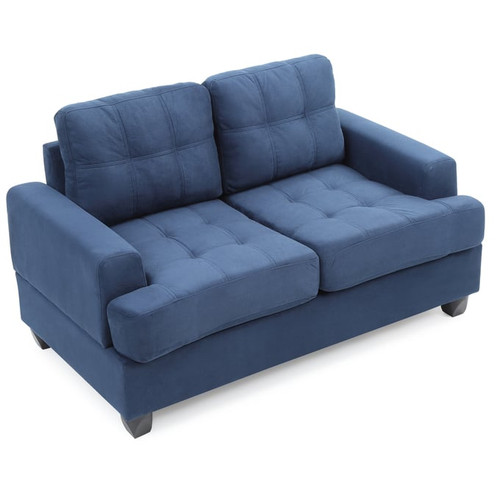 Glory Furniture Sandridge Transitional Navy Blue Loveseats