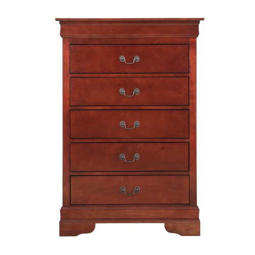 Glory Furniture Louis Phillipe Traditional Cherry Chests