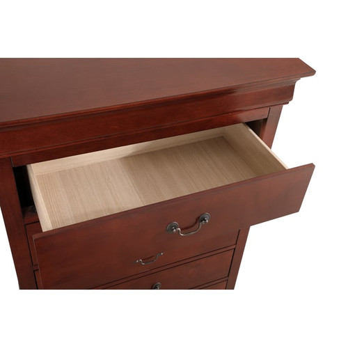 Glory Furniture Louis Phillipe Traditional Cherry Chests