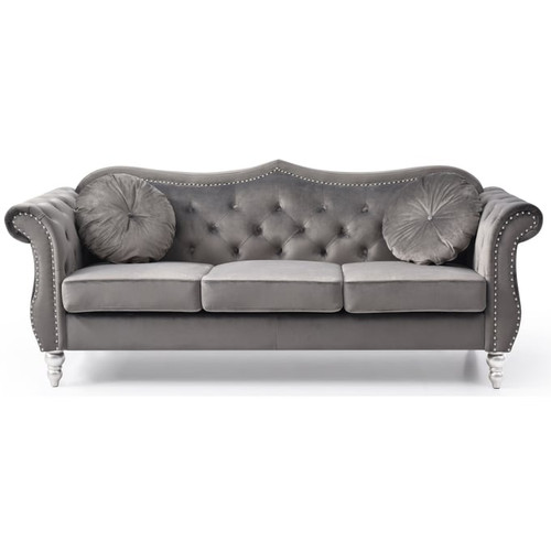 Glory Furniture Hollywood Velvet Fabric Sofa