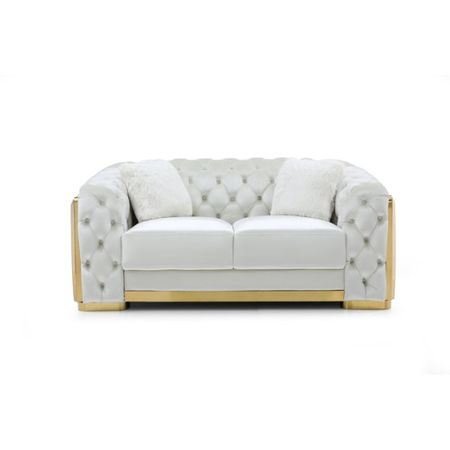 Glory Furniture Lexi Ivory Loveseat