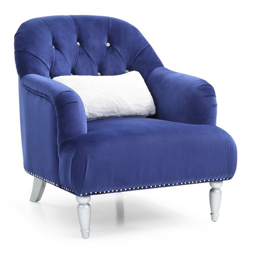 Glory Furniture Jewel Traditional Blue Chairs