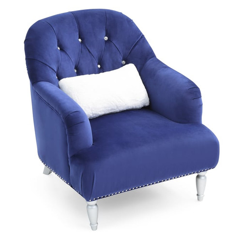 Glory Furniture Jewel Traditional Blue Chairs