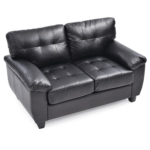 Glory Furniture Gallant Contemporary Black Loveseats