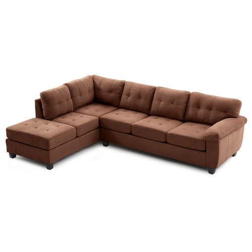 Glory Furniture Gallant Contemporary Chocolate Sectionals