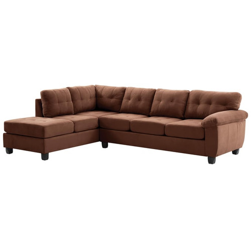 Glory Furniture Gallant Contemporary Chocolate Sectionals