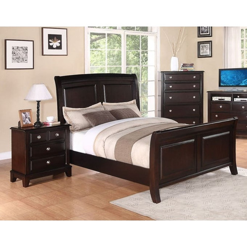 Glory Furniture Ashford Transitional Cappuccino Beds