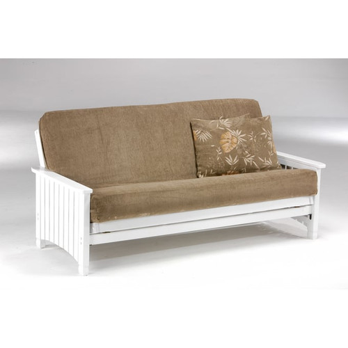 Night And Day Furniture Keywest White Loveseat Lounger Futon Frame Only