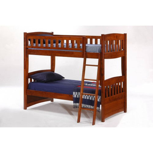Night and Day Furniture Cinnamon Cherry Twin Twin Bunk Beds