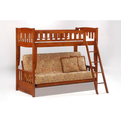 Night and Day Furniture Cinnamon Cherry Futon Bunk Beds