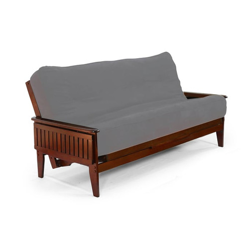 Night and Day Furniture Naples Black Walnut Queen Futon Frames Only