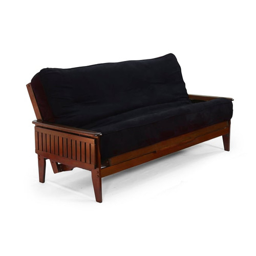 Night and Day Furniture Naples Black Walnut Queen Futon Frames Only
