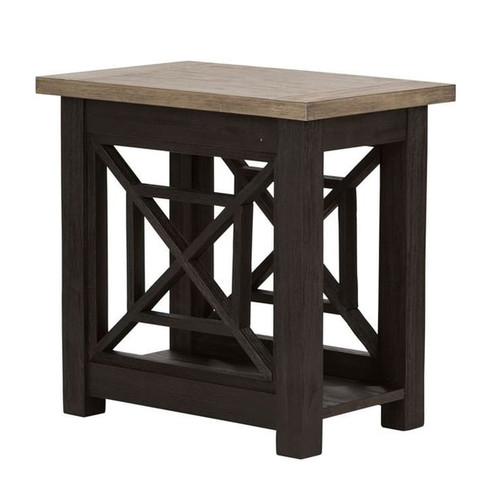 Liberty Heatherbrook Charcoal Ash Chair Side Table