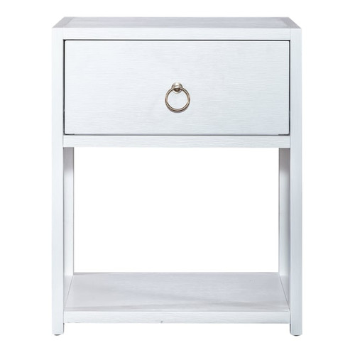 Liberty East End White 1 Shelf Accent Table
