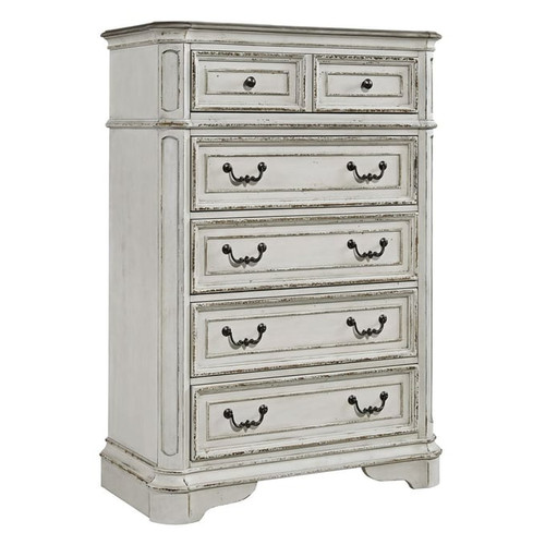 Liberty Magnolia Manor Antique White 5 Drawer Chest