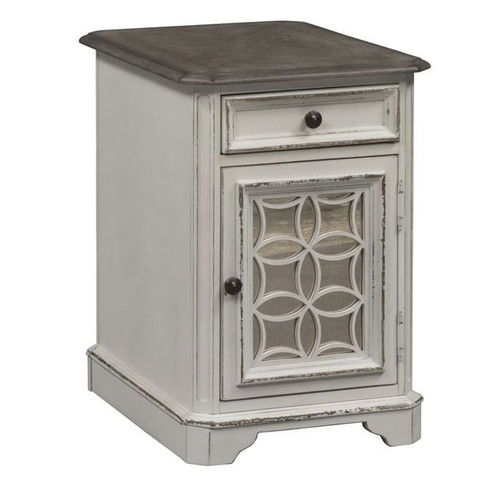 Liberty Magnolia Manor Antique White Chair Side Table