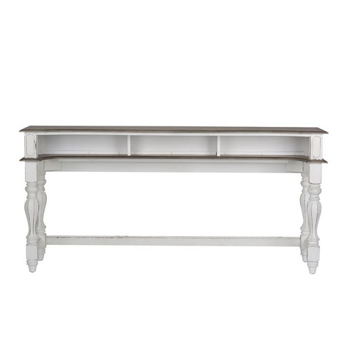 Liberty Magnolia Manor Antique White Console Bar Table