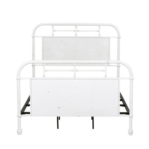 Liberty Vintage Antique White Full Metal Bed