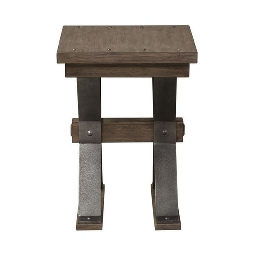Liberty Sonoma Road Weathered Beaten Bark Chair Side Table